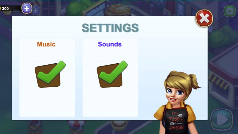 音楽とサウンドの設定画面で雰囲気を調整