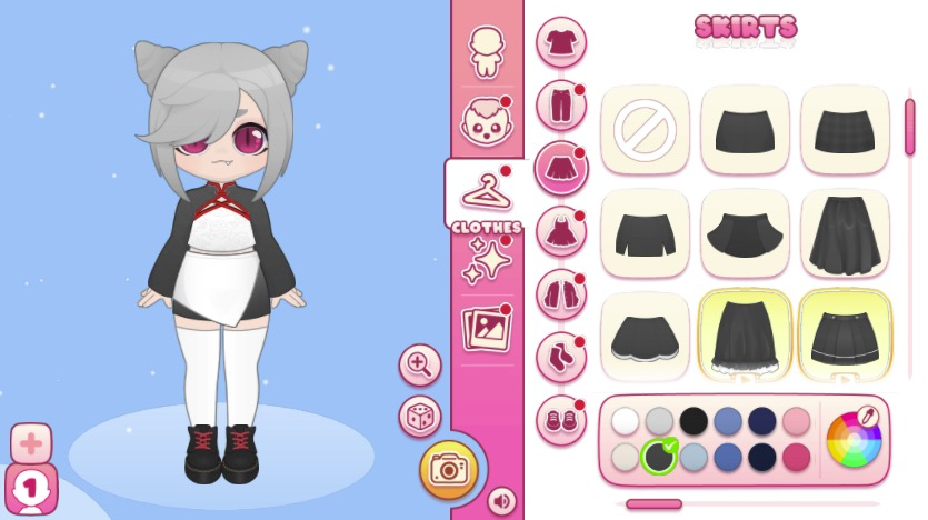 豊富な服のラインナップからお気に入りのコーディネートを楽しむ