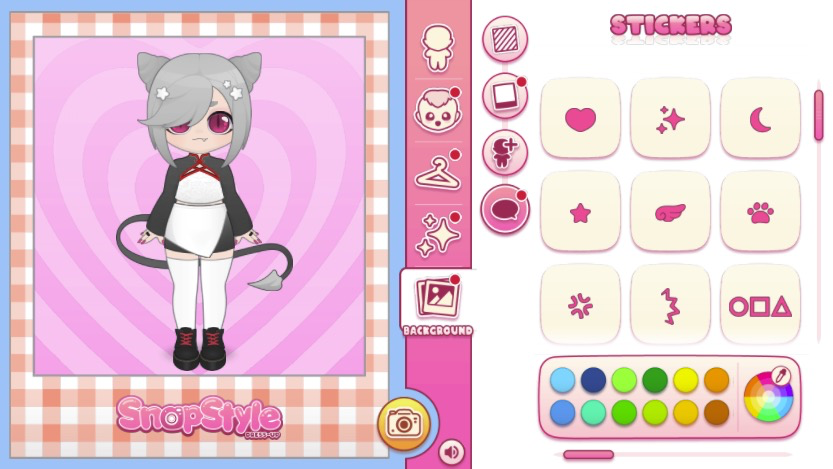 フレーム選択後カメラボタンで瞬時に画像保存、思い出を残せる