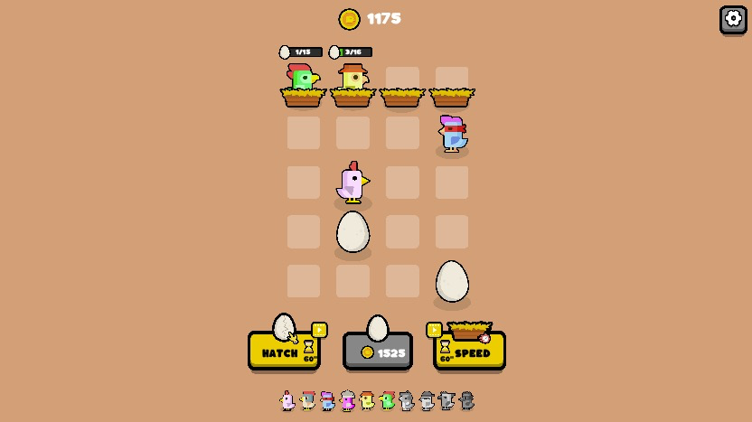 コイン不足でも鶏が自動で卵を産んでくれ、安心！