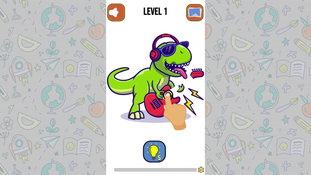 ギターの欠けた部分を描き足して完成させよう