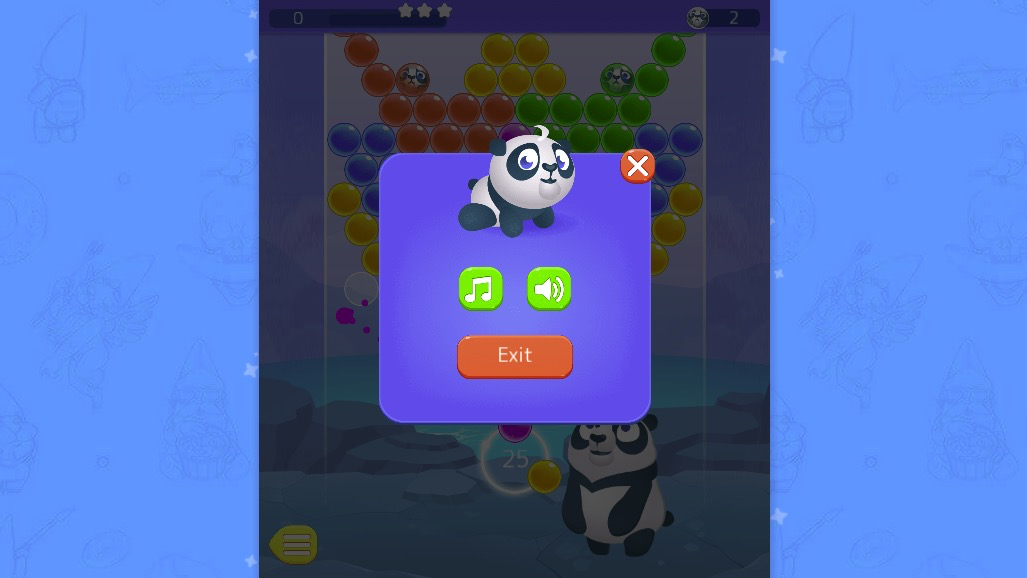 設定画面で音楽と効果音のオンオフを自由に切り替え可能