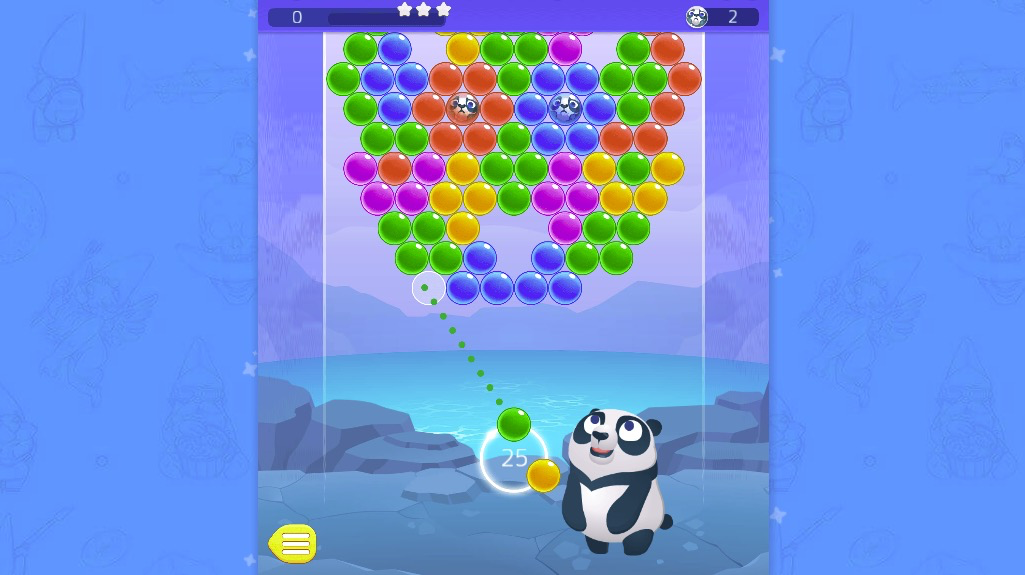 どこにボールが飛ぶかガイド表示があるので狙いやすい