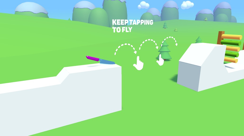 タップを続けて空中ジャンプし、障害物を華麗にかわすテクニック
