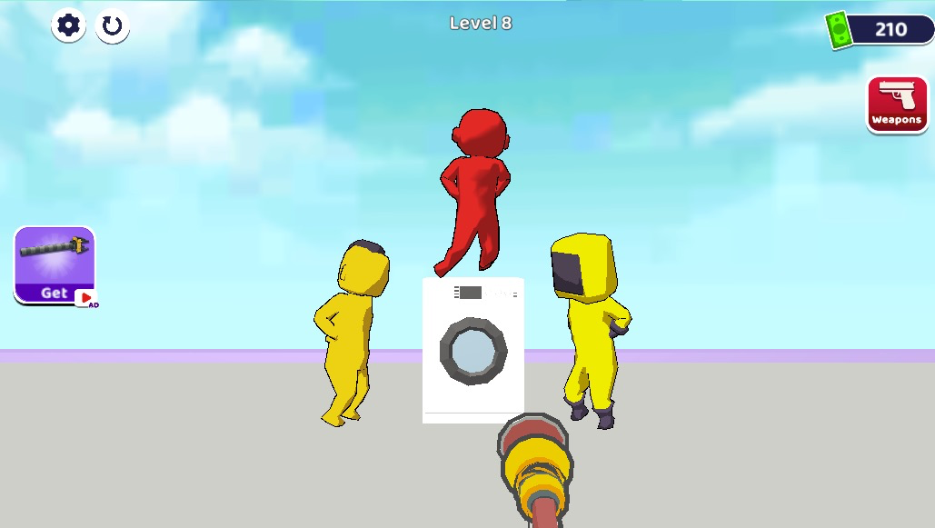 愉快に踊る人々を倒すミッション。気の毒だけどゲームの醍醐味