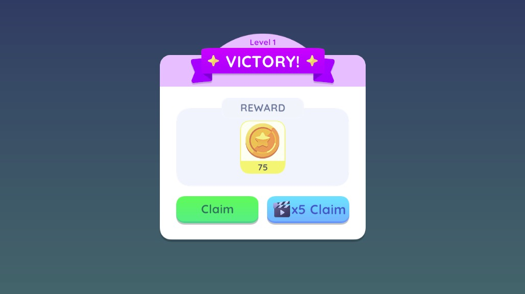 ステージクリアでコインをゲットしよう