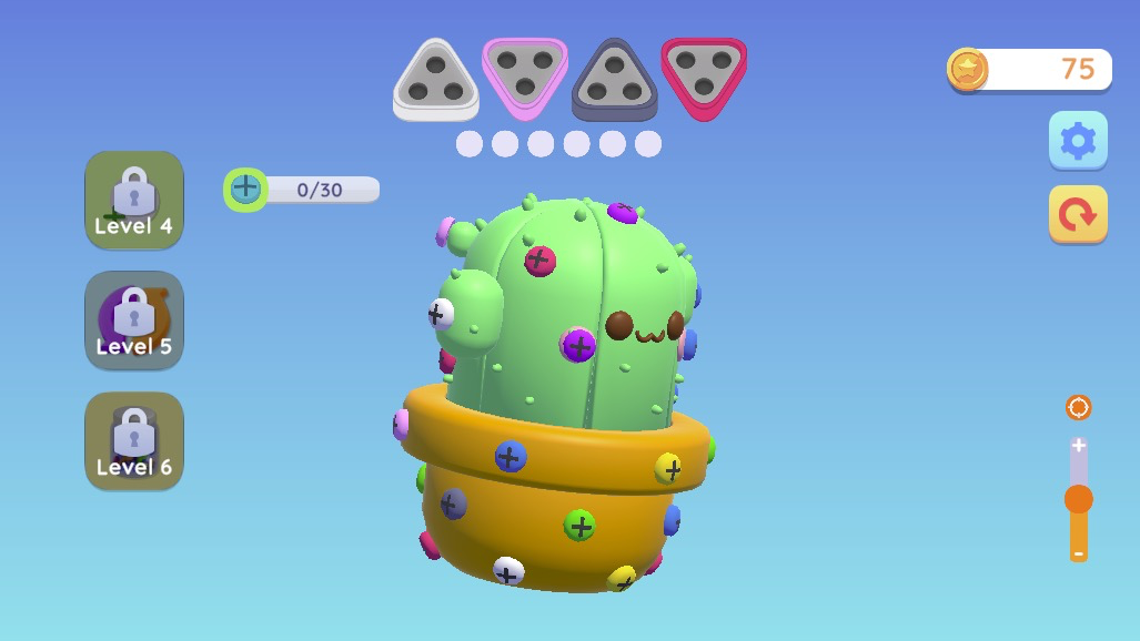 ゲーム中に登場するかわいいサボテンたち