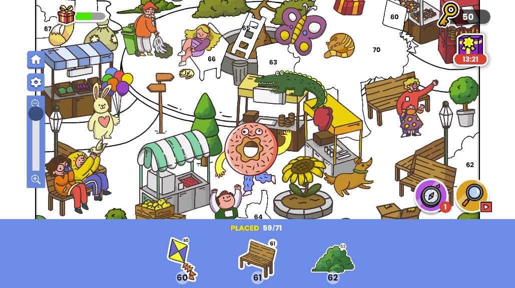 ステッカーをたくさん貼って、画面をカラフルに飾ろう