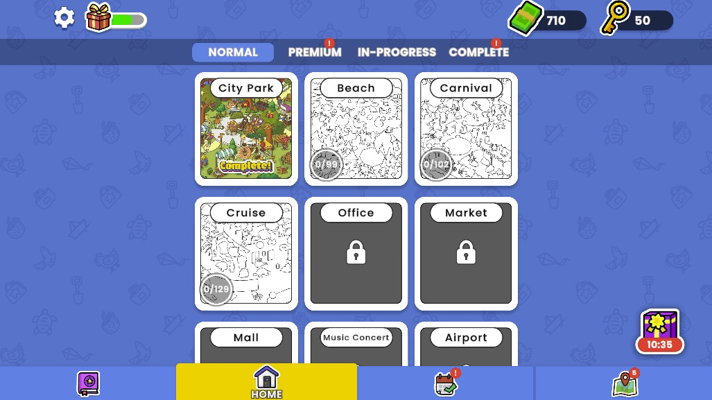 多彩なステージが用意されており、飽きずに遊べる！