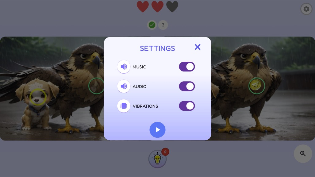 音楽やサウンド、バイブレーションを自由に切り替え可能
