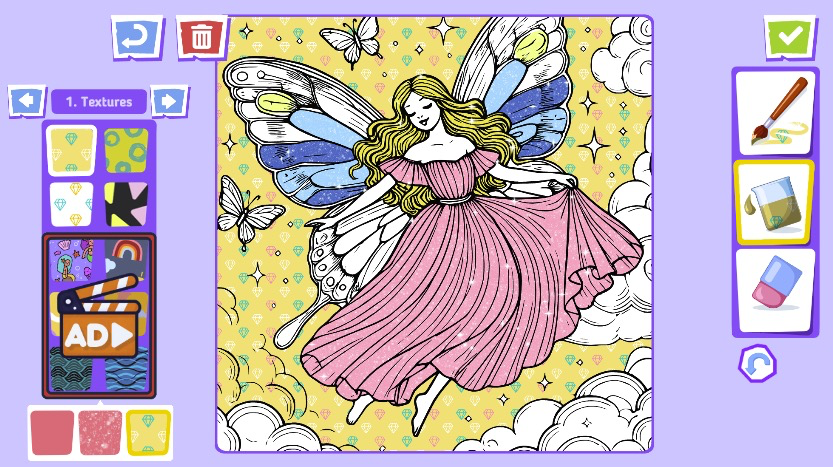 特定の色や模様は動画視聴によりアンロック可能