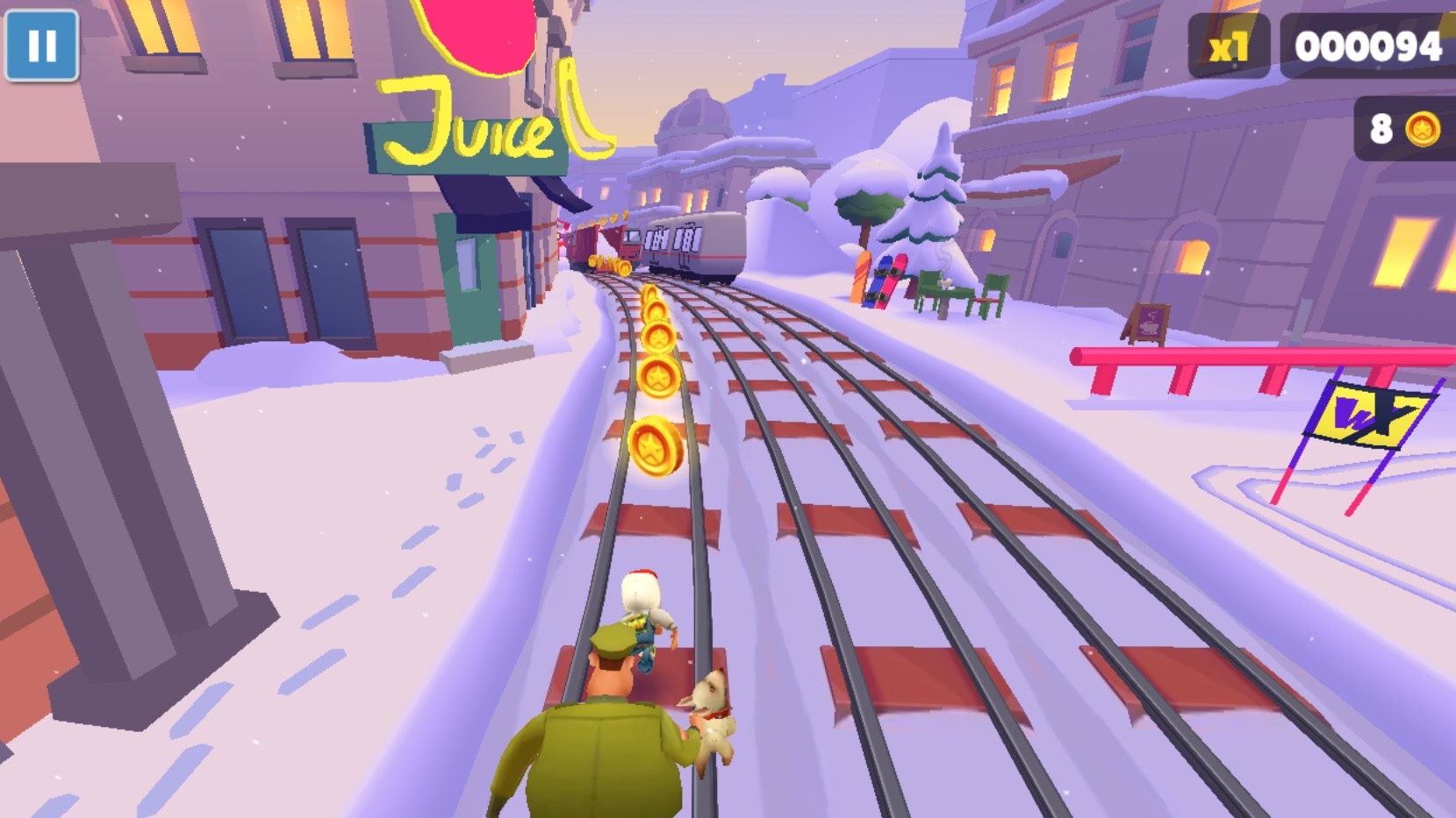 コインを集めつつ、スピード感あふれる逃走を続けよう！