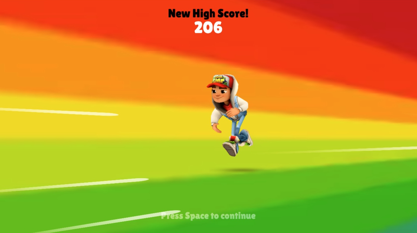 最高の記録を目指して、自己ベストを更新するために走り続けよう！