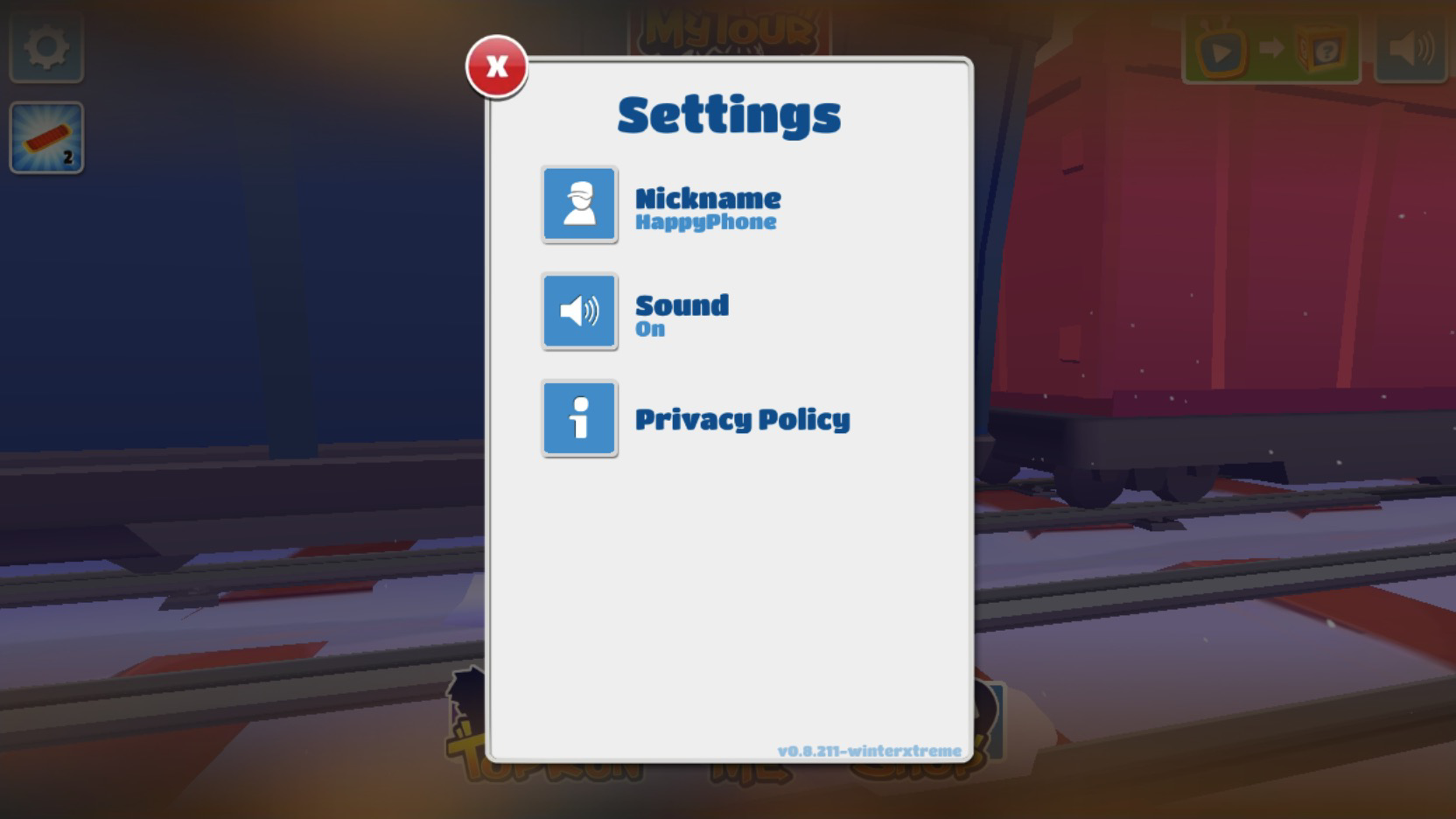 ニックネームの変更や音楽のオンオフが可能で、自分好みにカスタマイズ！