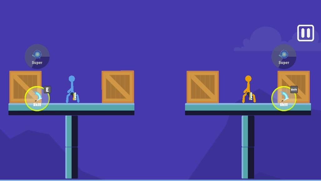 スリリングな1対1のバトルで勝利を目指す