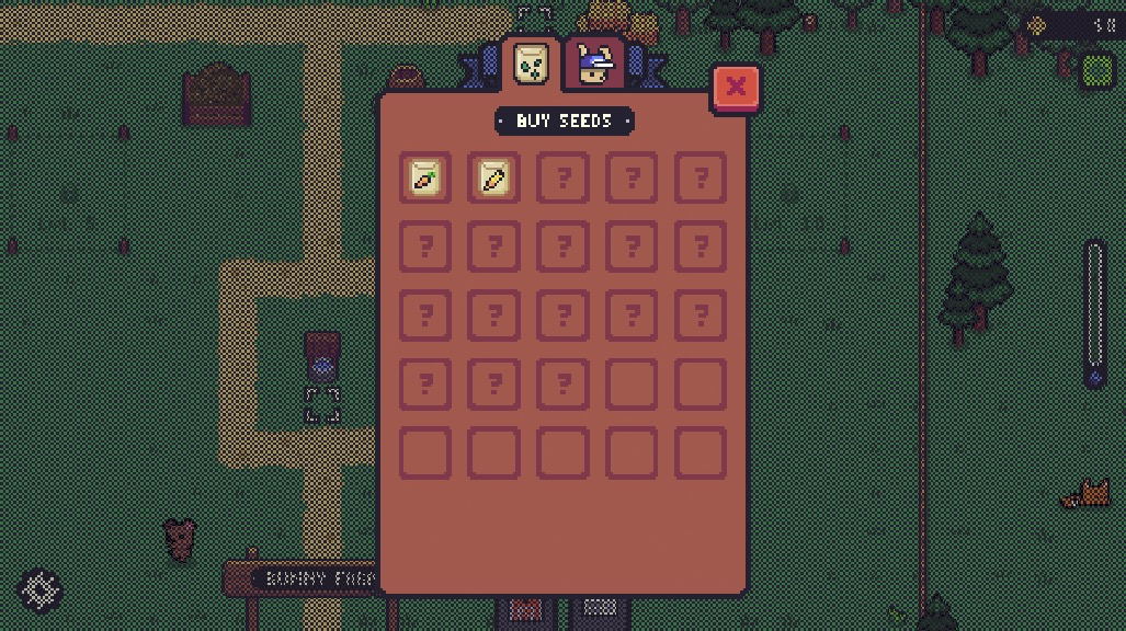 豊かな農場を目指して、まずは種を購入しよう