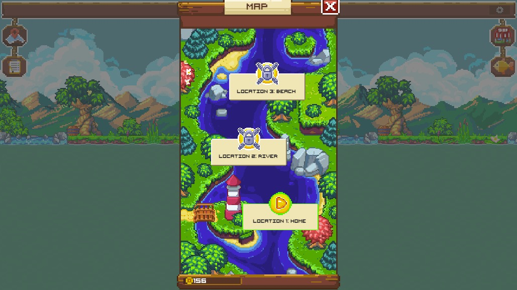 ゲームを進行し、様々な新しい釣りロケーションを解放しよう