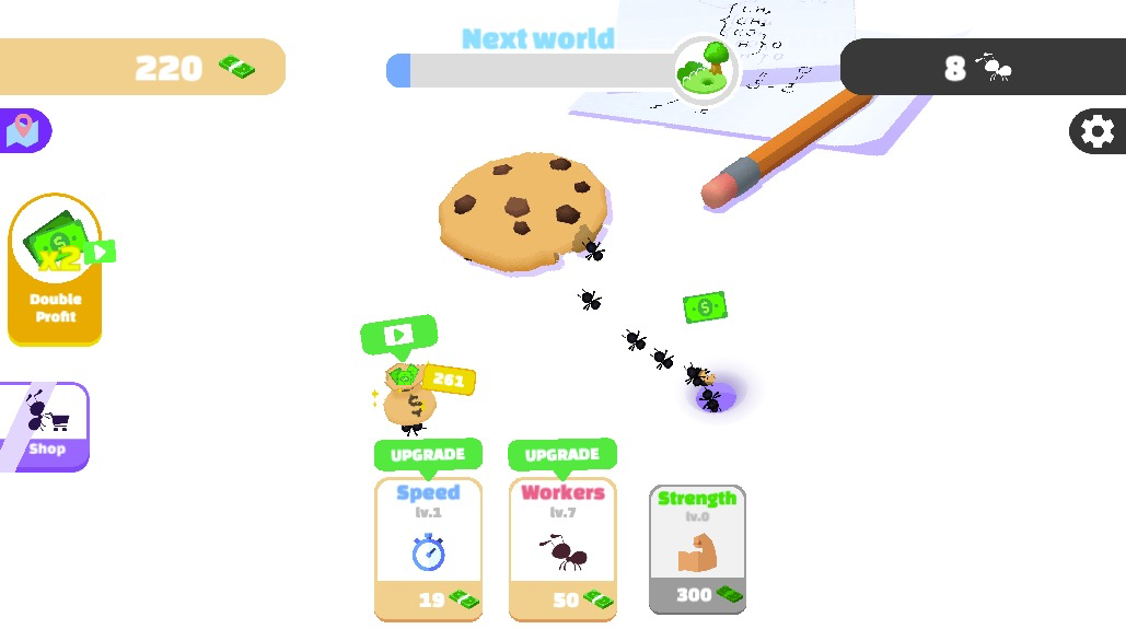 次のターゲットは美味しそうなクッキー、アリたちの挑戦が始まる