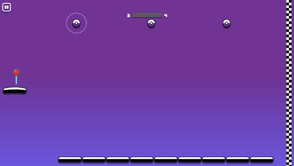 タイミングを見計らって丸をクリックし、次々と進む