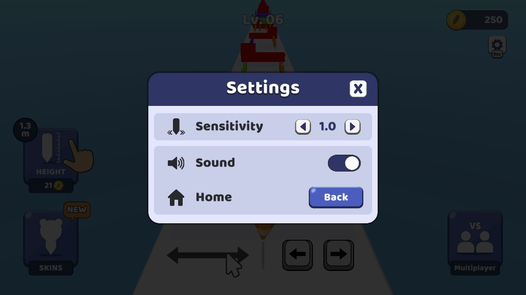 設定画面で鉛筆の動きの感度を自由に調整可能!