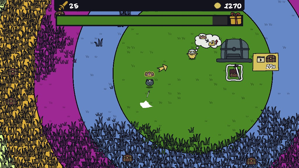 発見した王冠をおじいさんに届けて騎士をさらに強化しよう