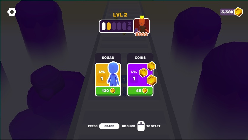 各ステージをクリアすると強力なボスが待ち受ける