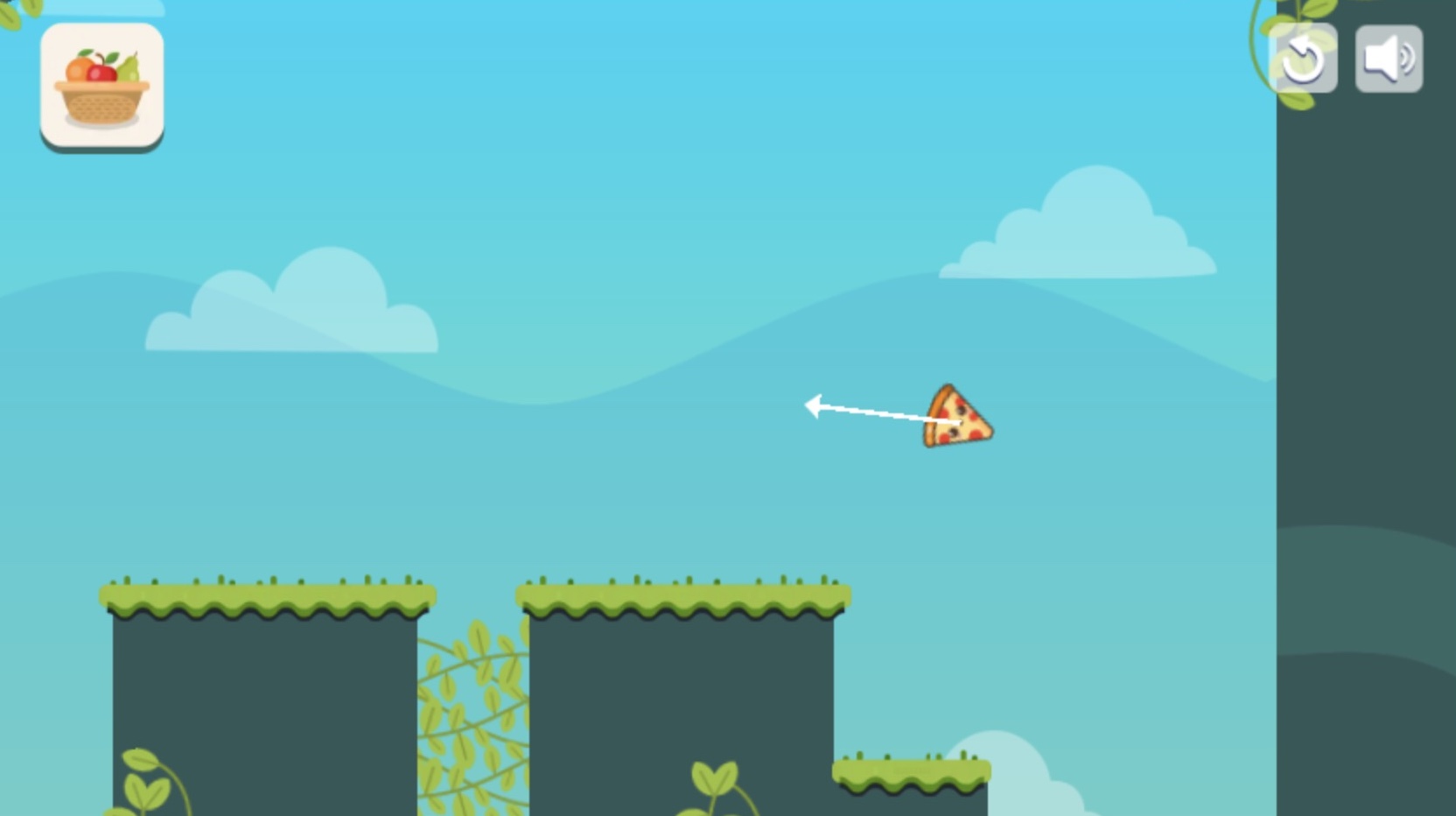 飛行中のチェリーをさらに加速させ、目標に向けて飛ばすことが可能！