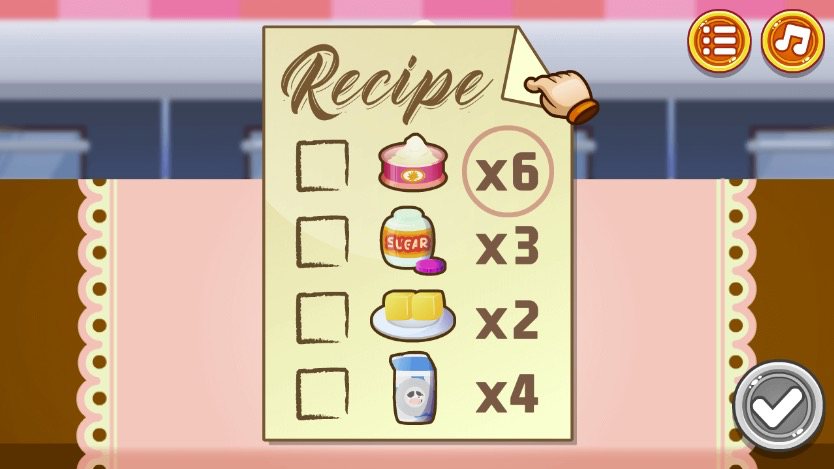 レシピをしっかり確認しながら作業を進めよう