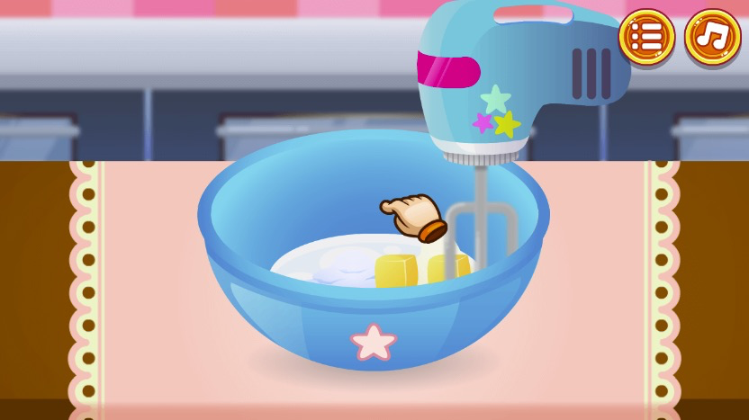 混ぜる工程で材料を丁寧に混ぜ合わせる楽しさ