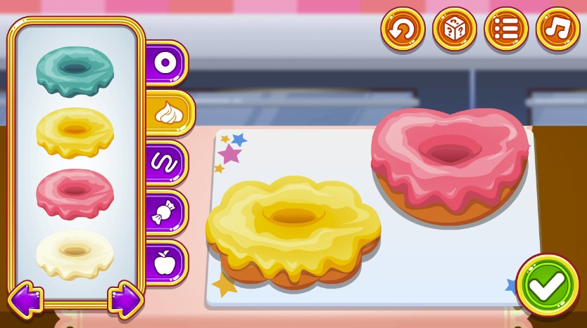 最後はクリエイティブにドーナツをデコレーション！