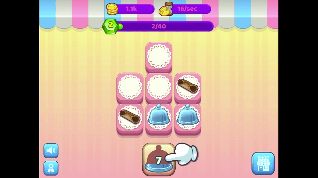 レベルアップでセルが増加し、探索範囲が広がります。