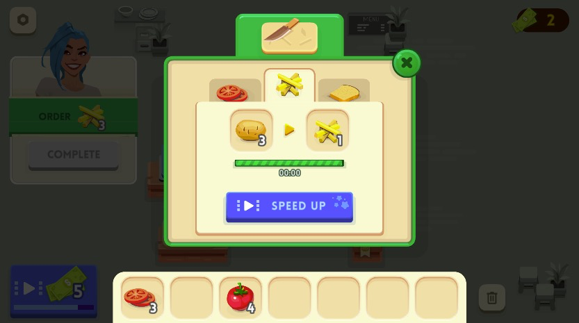 動画を視聴して、カットのスピードを一時的に増加させよう