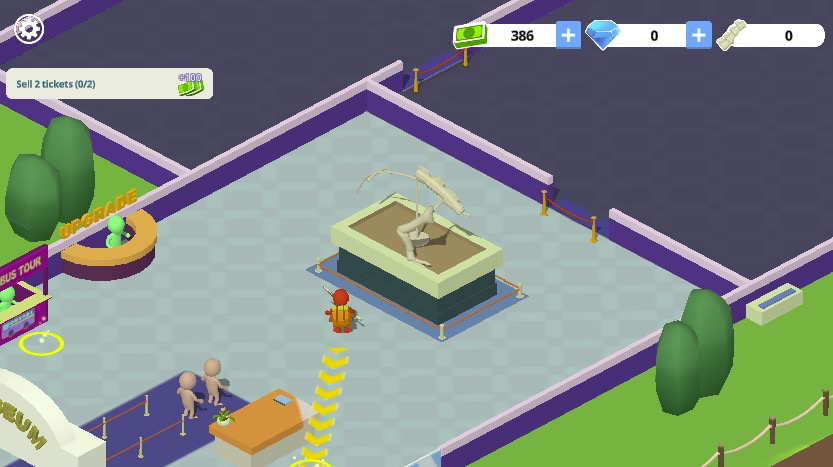 見つけた遺物を博物館に展示し、訪れた人々を驚かせよう!