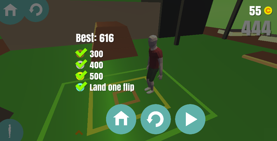 完璧な着地を決めて高得点を獲得するスリリングな瞬間