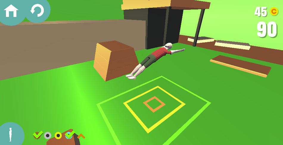 キャラクターが空中で華麗にジャンプし、技を繰り出すアクションシーン